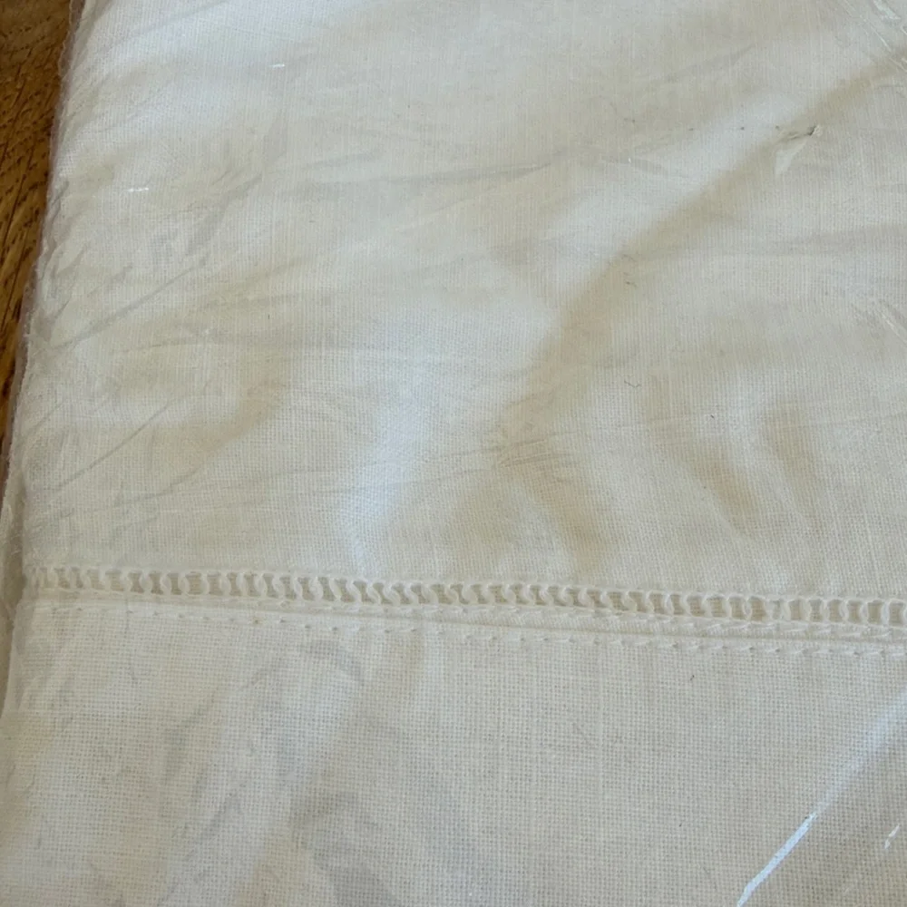Ramie Cotton 54 inch table cloth White lace vintage style